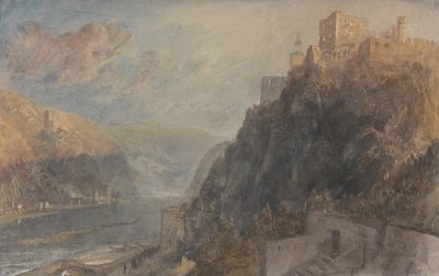 Rheinfels Blick auf Katz und Gourhausen von Joseph Mallord William Turner